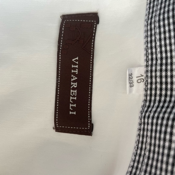 Vitarelli Button Up Shirt Adult 32/33 White Slim Fit long sleeve - Picture 11 of 11